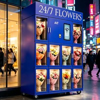 Máquina Expendedora de Flores Refrigerada Personalizada AIT, SDK Wi-Fi 4G LTE, Compresor Inteligente, Diseño Resistente a la Humedad