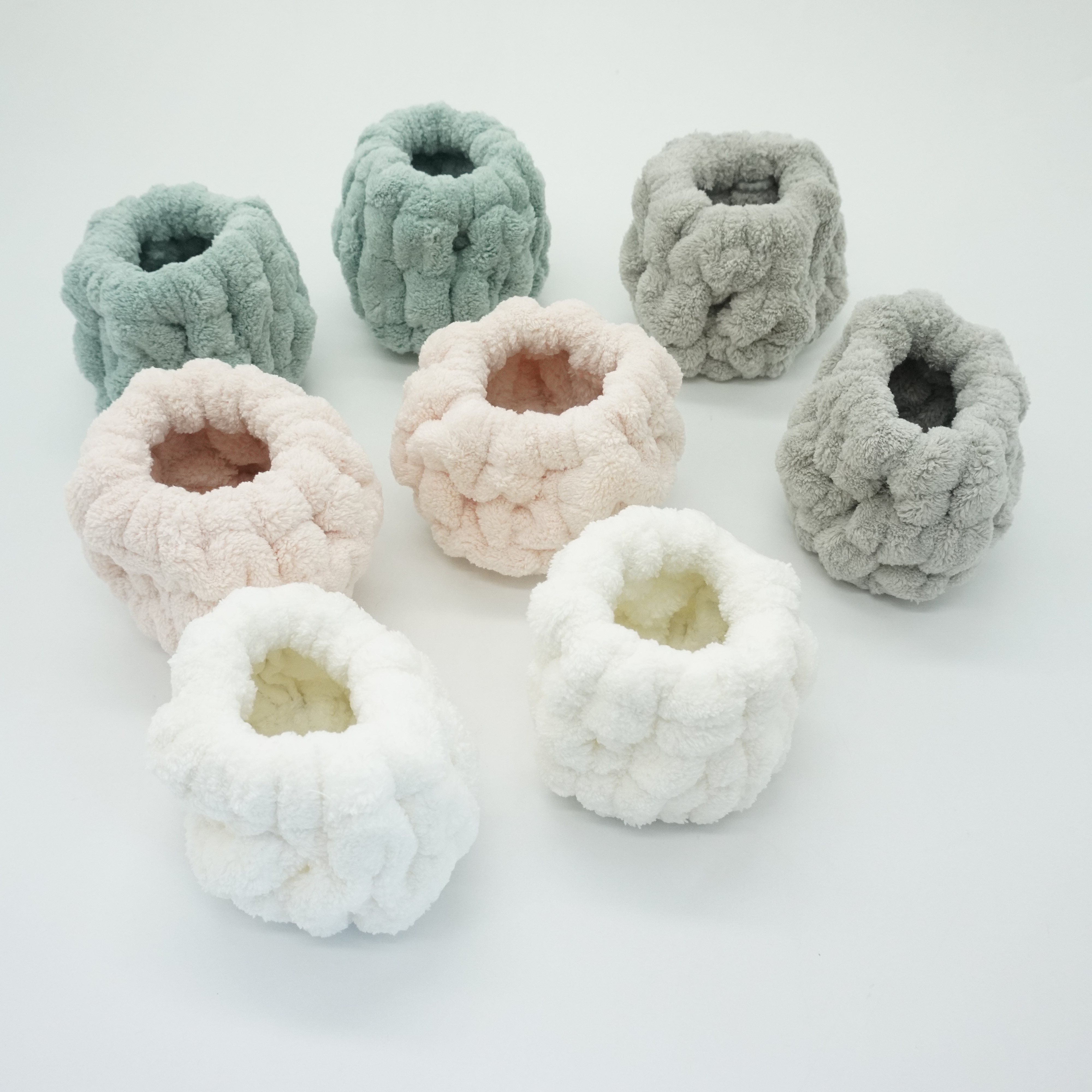 С высоким уровнем водопоглощения полотенце резинка махровая ткань ручной круг ободки для волос для мытья лица остановки воды Водонепроницаемый scrunchies