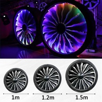 Lampu Kipas Bar klub malam Dj lampu latar belakang LED