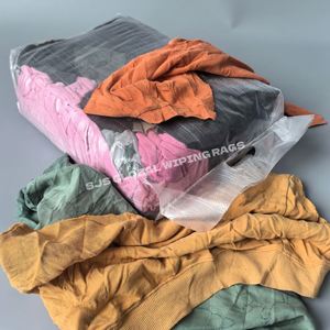 Trapos de limpieza de felpa de algodón 100% reciclados de colores mixtos, para limpiar sudaderas y máquinas - Product Image 1