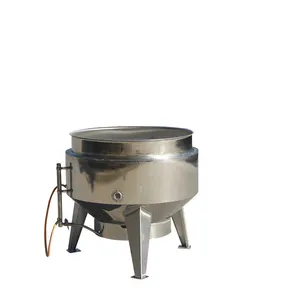 중국 공장 산업 가스 요리 냄비 믹서 100l 요리 주전자 1000l 더블 재킷 주전자 sterior
