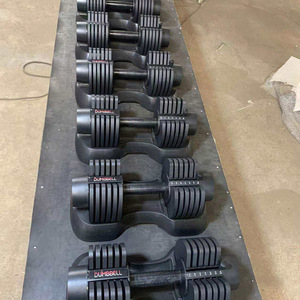 Haltères réglables en acier <span class=keywords><strong>de</strong></span> 12,5 kg à 20 kg avec plateau pour <span class=keywords><strong>musculation</strong></span>, entraînement <span class=keywords><strong>de</strong></span> force et exercices <span class=keywords><strong>de</strong></span> fitness - Product Image 5