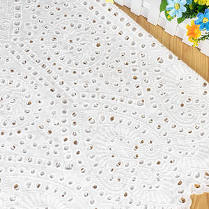 قماش دانتيل مطرز من البوليستر والقطن الشبكي المجوف للمعاطف والملابس والستائر ومفارش الطاولات - Product Image 6