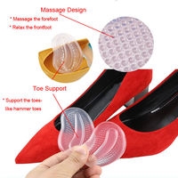 Coussinets métatarsiens YEBEI pour l'avant-pied, semelles adhésives en gel pour chaussures à talons hauts, soutien des orteils en PU, soulagement de la douleur et de la pression plantaire pour femmes
