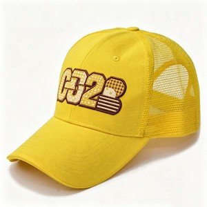 High Quality Trucker Hat Custom 5 <b>Panel</b> Summer Mesh Hat Black Cotton Twill Truck Embroidery Patch Logo Unisex Trucker Hat - Product Image 1