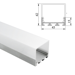 4542f Tùy Chỉnh Ba Bên Sáng Chụp Đèn Nhôm Ánh Sáng Hồ Sơ Cho Trần Tường Treo LED Ánh Sáng Với Treo Dây - Product Image 3