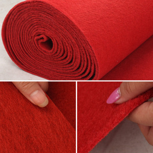 Tapis rouge réversible en feutre non tissé 100 % polyester, lavable, pour exposition commerciale, maison, <span class=keywords><strong>camping</strong></span>, pique-nique, voyage - Product Image 4