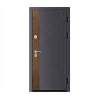 Portes de sécurité minimalistes à ouverture manuelle de qualité export, surface finie, design moderne antivol, personnalisation sur mesure, en métal