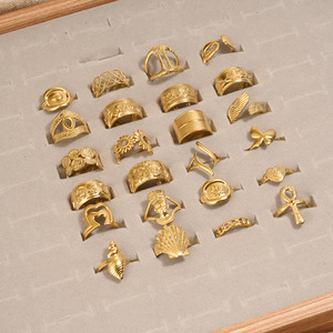 Fanhua Jewelry Tiktok Hot Selling Tarnish Free Stainless Steel Waterproof <strong>Gold</strong> Plated <strong>Gold</strong> <strong>Ring</strong> - Product Image 1