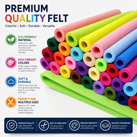 Rouleau de feutre non tissé en polyester doux et coloré, écologique, pour la décoration artisanale DIY, vente en gros de tissu en feutre polyester en vrac