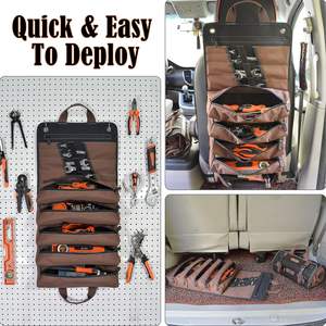 Free sample Custom Multi-functional Waterproof Heavy Duty <b>Canvas</b> Tool Kit Case Tool <b>Roll</b> for Storage - Product Image 1
