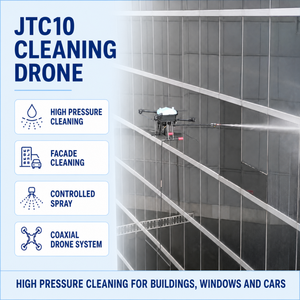 Dron de Limpieza Industrial con Lavadora a Presión, Sistema de Mantenimiento de Ventanas en Altura para Instalaciones Industriales - Product Image 1