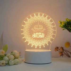 Decorazioni Diwali Diya, Lampada da Tavolo LED USB dal Design Moderno per Camera da Letto, Set Regalo Promozionale Speciale - Product Image 3