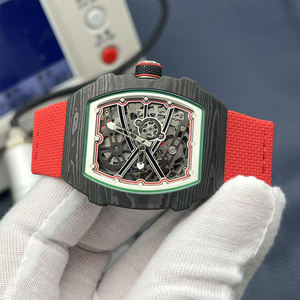 Reloj de Hombre de Alta Calidad Ultrafino de 7.8mm de Grosor, Modelo 6702, Reloj de Pulsera Rojo, Mecánico Totalmente Automático - Product Image 5