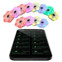 Lampe d'entraînement de réaction intelligente avec application, 4/6/8/12 ensembles, pour le football et la boxe, test de réaction lumineux