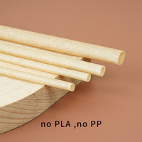 Vente en gros 100% paille compostable en fibre de canne à sucre biodégradable jetable papier imprimé personnalisé emballé
