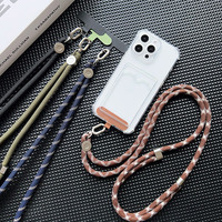 Long cordon de cou en nylon durable, confortable, anti-étranglement, anti-perte pour téléphone et appareil photo, cordon simple et tendance pour hommes et femmes