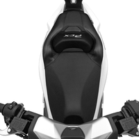 Housse de selle de moto en cuir noir 25PCX160, coussin de siège souple en latex naturel pour mise à niveau de moto
