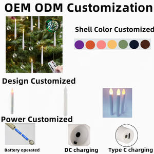 Vela LED con Llama 3D que se Mueve, Funciona con Pilas, con Control Remoto, Temporizador, con Gancho <span class=keywords><strong>de</strong></span> <span class=keywords><strong>Bola</strong></span> <span class=keywords><strong>de</strong></span> <span class=keywords><strong>Cristal</strong></span> para Decoración <span class=keywords><strong>de</strong></span> Árboles <span class=keywords><strong>de</strong></span> Navidad y Fiestas - Product Image 4