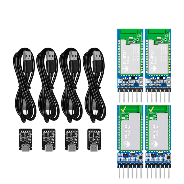 BLE 5.1 Bluetooth Module NRF52833+PA 1-to-8 Link Max Range 233m  Multi-Master & Relay Support at Command Configurable