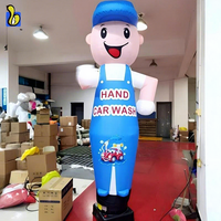 Ballon gonflable à main agitée mignon pour usage extérieur, dessin animé personnalisé, ensemble complet de danseur d'air