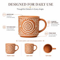 Tazas de Café de Gres Personalizadas al por Mayor, OEM/ODM, Impresión Personalizada, Regalo Promocional Corporativo, Taza de Té de Cerámica Mate, Vajilla para Restaurantes, Fábrica