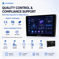 Radio Voiture Android 9 10 Pouces Universelle 1 Din Multimédia Écran Tactile Lecteur Stéréo MP5 Navigation GPS Lecteur DVD pour Voiture
