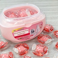 Boîte de 36 capsules de lessive en gel 5-en-1, parfum longue durée personnalisé, capsules de lessive anti-taches