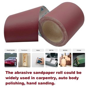 Rollo de papel de lija abrasivo continuo de 115mm <span class=keywords><strong>Lijadora</strong></span> de tambor de tela de <span class=keywords><strong>esmeril</strong></span> lista para carpintería y lijado de metal automotriz - Product Image 6