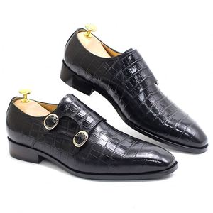 Chaussures habillées en cuir véritable pour hommes, qualité supérieure, style italien, chaussures formelles faites à la main, chaussures de mariage - Product Image 4