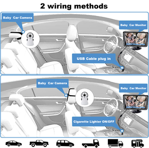 Nouvelle <span class=keywords><strong>caméra</strong></span> de voiture pour bébé <span class=keywords><strong>pas</strong></span> chère avec écran LCD TFT 7 pouces et double <span class=keywords><strong>caméra</strong></span> 1080p vision nocturne filaire - Product Image 6