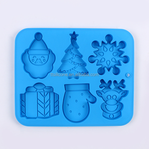 Albero di natale pan di zenzero uomo fiocchi di neve stampo in Silicone per la decorazione di torta Cross-Border frutta biscotto di zucchero stampo per natale - Product Image 3