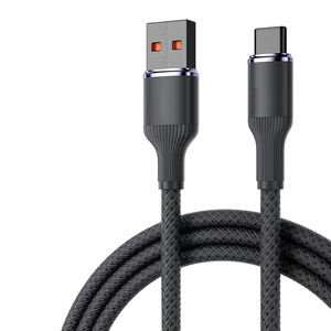 Câble de charge rapide Type C 100W pour <span class=keywords><strong>Android</strong></span> <span class=keywords><strong>iPhone</strong></span> 15-17, tressé 48 brins, plaqué bronze, OEM - Product Image 3