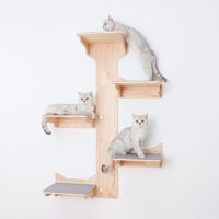 Nouveau design d'étagères et de perchoirs pour chats pour mur ensemble de marches d'escalade murales pour chat personnalisé étagères murales pour chat de jeu