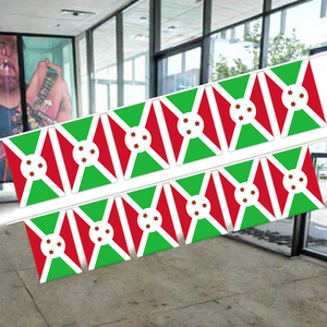 Fabricante al por mayor banderines de la bandera de <span class=keywords><strong>Burundi</strong></span> 14*21CMSize y patrón Impresión digital en poliéster o seda para decoraciones - Product Image 4