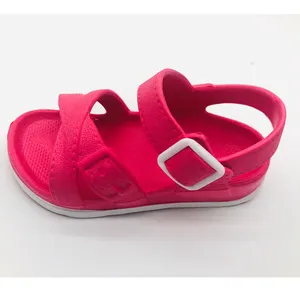 2021 Wholesale Custom Logo Baby Boy Sandals Girls Summers Walking Shoes Beach Flat Sandals For kids Eva sandals