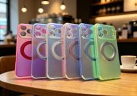 Coque de téléphone antichoc magnétique 2-en-1 IMD PC TPU avec support rotatif à 360 degrés et finition mate pour iPhone 18 Pro Max 17 Pro 16 15 – Offre Spéciale