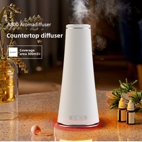 Nouveau diffuseur d'arômes électrique haut de gamme OEM rechargeable de 100 ml, nébuliseur d'huiles essentielles sans eau contrôlé par application
