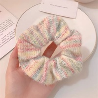 Daou Chouchous pour cheveux de 11 cm, couleurs unies avec ruban, haute élasticité, doux, élégants et durables, pour accessoires capillaires féminins