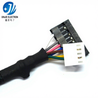 Adaptor Kabel Konektor 5-Pin ke 4-Pin Kustom dengan Selubung Anyaman untuk Kontrol Industri & Perangkat Elektronik