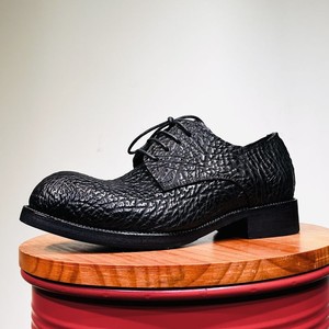 Chaussures pour hommes 2026 en cuir de bison à bout rond, style business formel, baskets décontractées britanniques, version coréenne tendance, pour mariage - Product Image 2