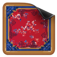 Nouveau tapis de table de mahjong le plus vendu, grand, antidérapant, silencieux, avec bordure renforcée, motif floral pavillon, en caoutchouc naturel pour