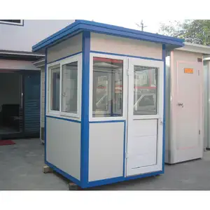 Low Cost Portable Shack Parking Lot Ticket Booth Small Security Guard House Prefabricated Custom Mobile Sentry Box