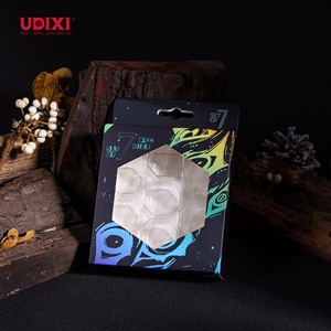 Boîte à dés hexagonale vide en carton et plastique pour D&D RPG, avec logo personnalisé, emballage pour dés de <span class=keywords><strong>Dungeons</strong></span> <span class=keywords><strong>and</strong></span> <span class=keywords><strong>Dragons</strong></span> - Product Image 2