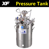 Réservoir sous pression en acier inoxydable XF avec agitateur manuel, cuve de mélange sous pression pour peinture, application par pulvérisation et distribution de colle