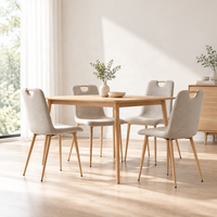 Chaise en tissu nordique de qualité commerciale, achat en gros B2B, mobilier d'hôtel et de restaurant, design moderne, OEM