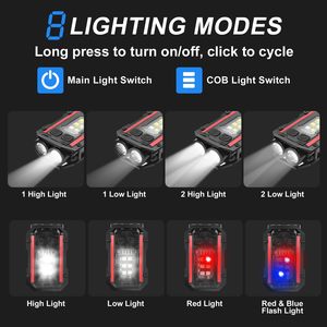 Mini Clip Keychain Flashlight <b>Rechargeable</b> LED Portable Pocket Flash <b>Light</b> Small COB Emergency Torch Keychain Flashlight Camping - Product Image 2