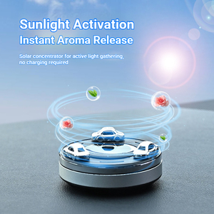Diffuseur de parfum solaire Aikun en verre et alliage solide, désodorisant d'ambiance, clip de ventilation, décoration d'intérieur, cadeaux - Product Image 4