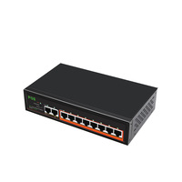 Switch PoE 8+2 ports avec surveillance, compatible AP sans fil, Switch PoE standard 8 ports