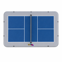 Terrain de pickleball gonflable flottant, île flottante stable pour aire de jeux intérieure et extérieure - Terrain de pickleball gonflable